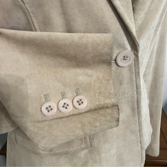 Ann Taylor Loft 100% Leather Jacket Size 4 Tan Leather Jacket - Picture 4 of 12